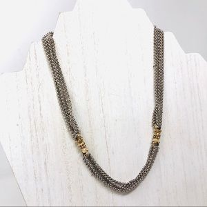 VAHAN 14K & sterling necklace, 35.9g